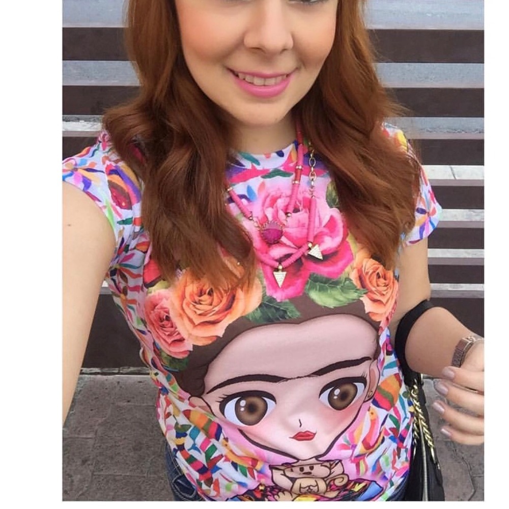 Frida Kahlo Cartoon Shirt S, M, L, XL
